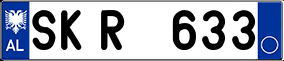 Trailer License Plate